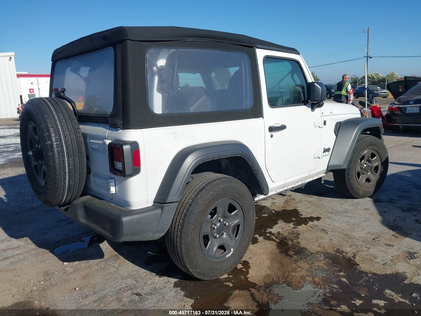 Vin: 1c4pjxan7rw354185, lot: 46215845, jeep wrangler 2-door sport 4x4 20244