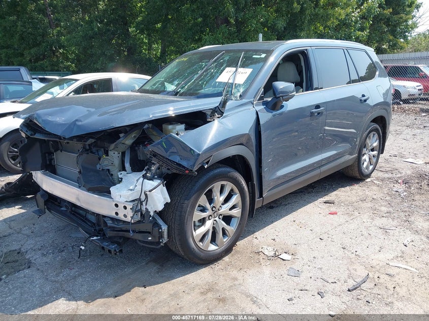 Vin: 5tdacab54ss045890, lot: 46215851, toyota grand highlander hybrid limited 20252