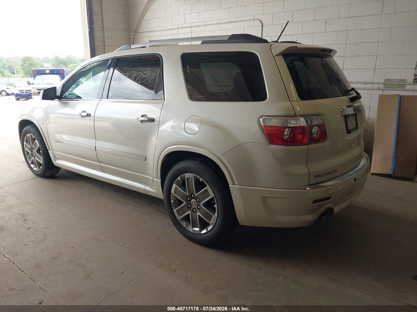 Vin: 1gkkvted2cj137645, lot: 46215860, gmc acadia denali 20123