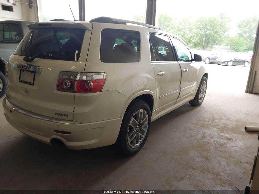 Vin: 1gkkvted2cj137645, lot: 46215860, gmc acadia denali 20124