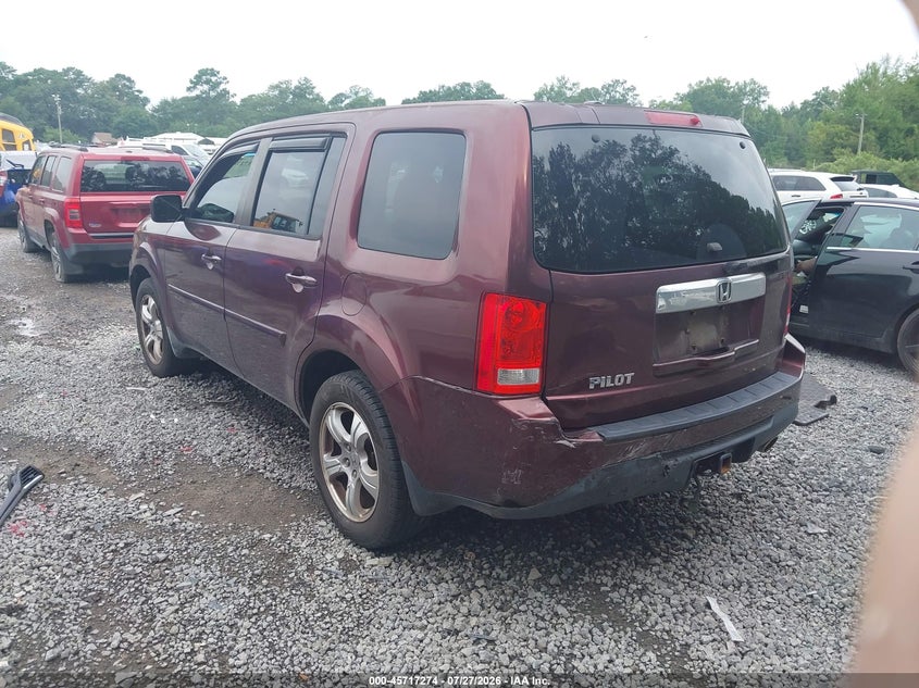 Vin: 5fnyf3h54cb012600, lot: 46215956, honda pilot ex-l 20123