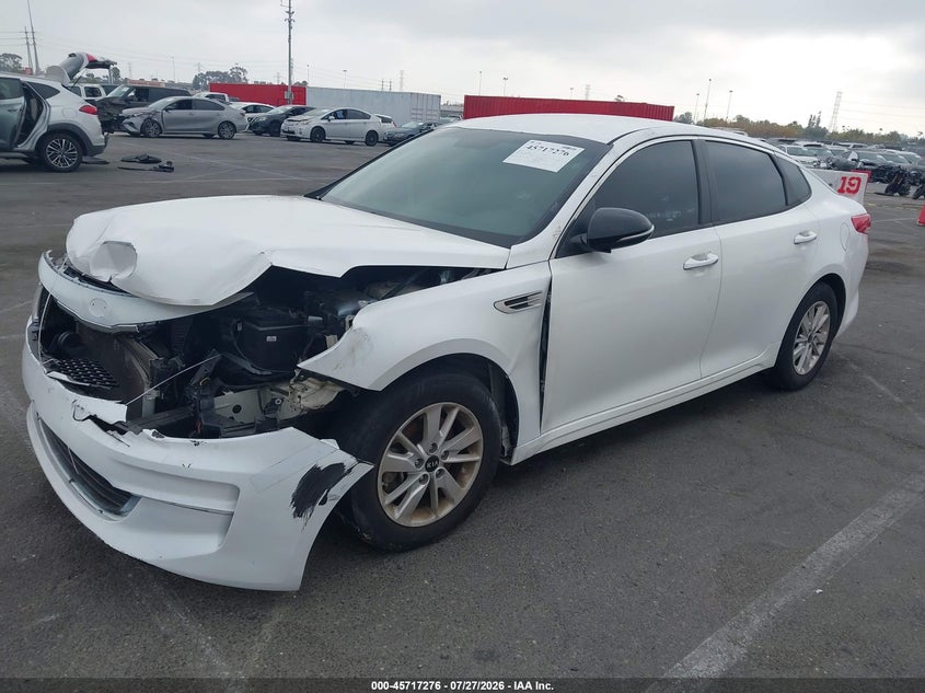 Vin: knagt4l3xg5101835, lot: 46215958, kia optima lx 20162