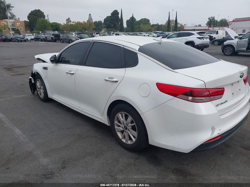 Vin: knagt4l3xg5101835, lot: 46215958, kia optima lx 20163