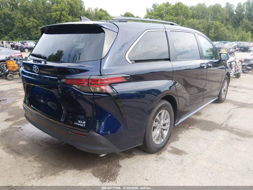 Vin: 5tdjskfc3ns044736, lot: 46215968, toyota sienna xle 20224