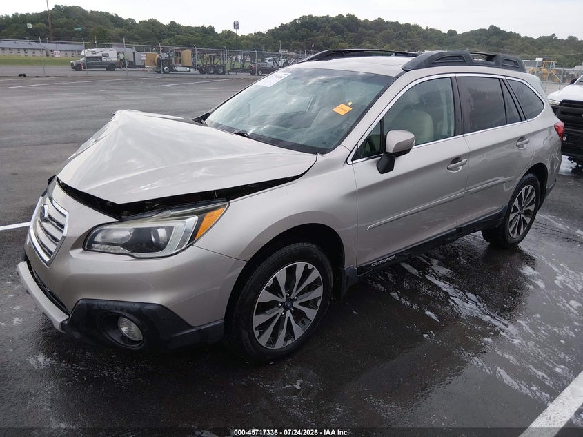 Vin: 4s4bsblc9g3262334, lot: 46216018, subaru outback 2.5i limited 20162