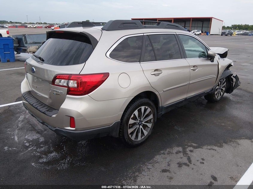 Vin: 4s4bsblc9g3262334, lot: 46216018, subaru outback 2.5i limited 20164