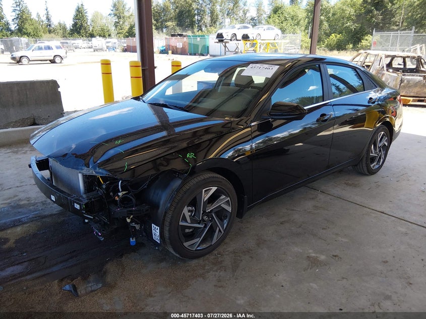 Vin: kmhls4dg8su941533, lot: 46216085, hyundai elantra sel convenience 20252