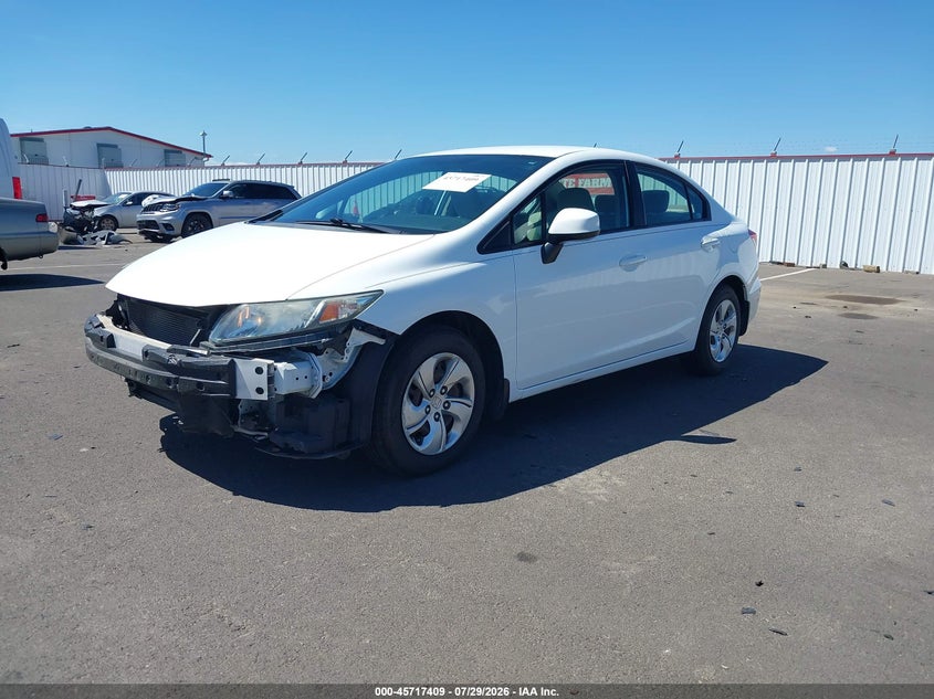 Vin: 19xfb2f5xde216325, lot: 46216091, honda civic lx 20132
