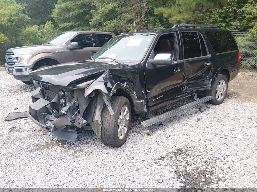 Vin: 1fmjk1lt7fef49048, lot: 46216117, ford expedition el platinum 20152