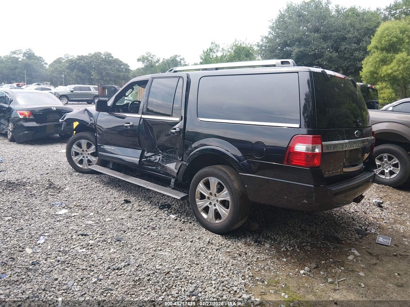 Vin: 1fmjk1lt7fef49048, lot: 46216117, ford expedition el platinum 20153