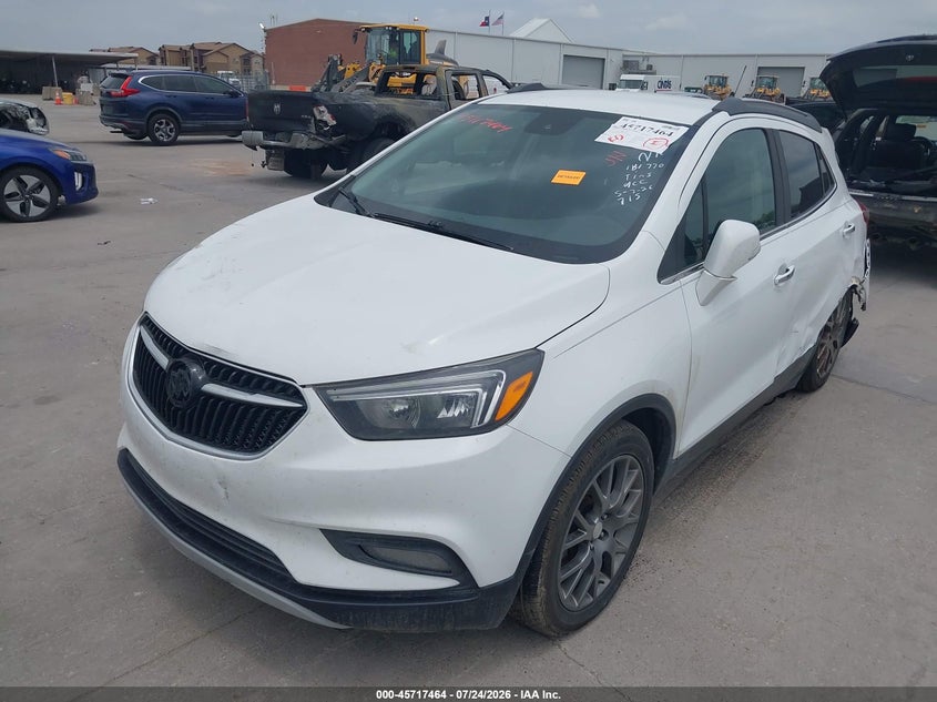 Vin: kl4cj2sm3kb724482, lot: 46216146, buick encore sport touring 20192