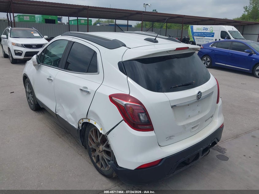 Vin: kl4cj2sm3kb724482, lot: 46216146, buick encore sport touring 20193