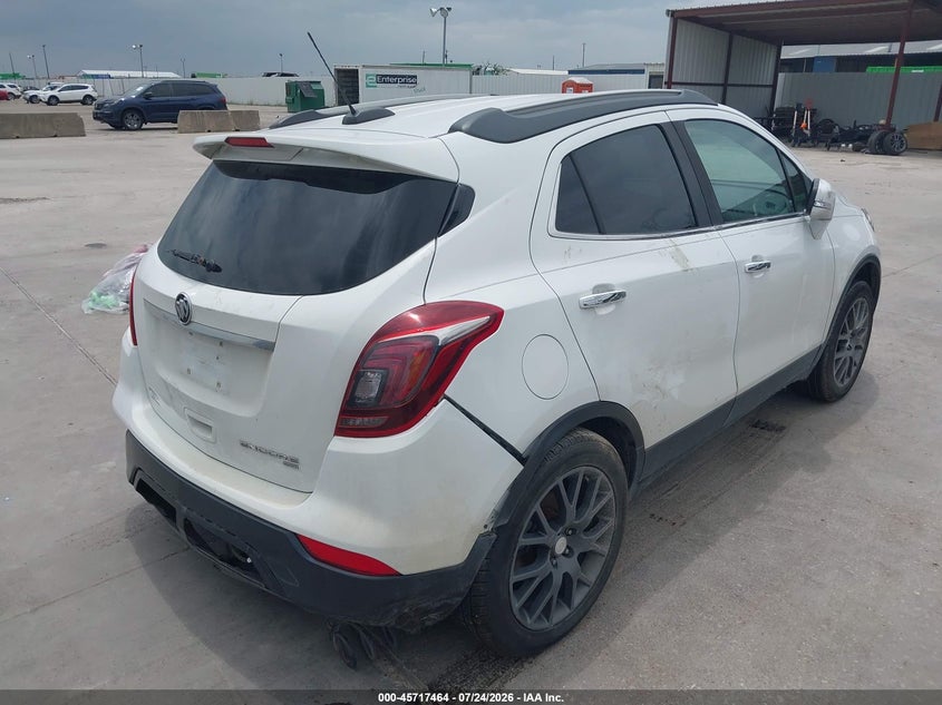 Vin: kl4cj2sm3kb724482, lot: 46216146, buick encore sport touring 20194