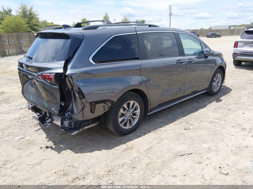 Vin: 5tdbrkec0ss238508, lot: 46216175, toyota sienna le 20254