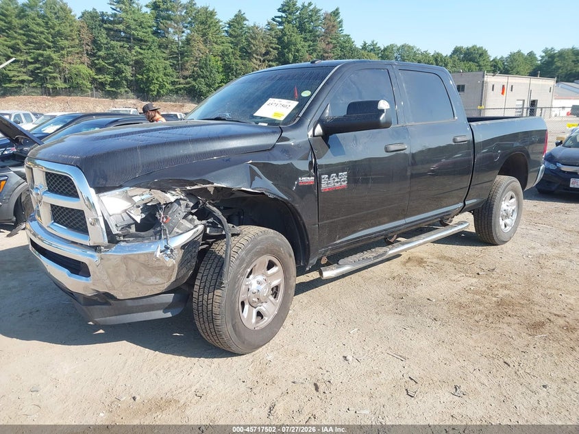 Vin: 3c6ur5cj1hg733889, lot: 46216184, ram 2500 tradesman  4x4 6'4 box 20172