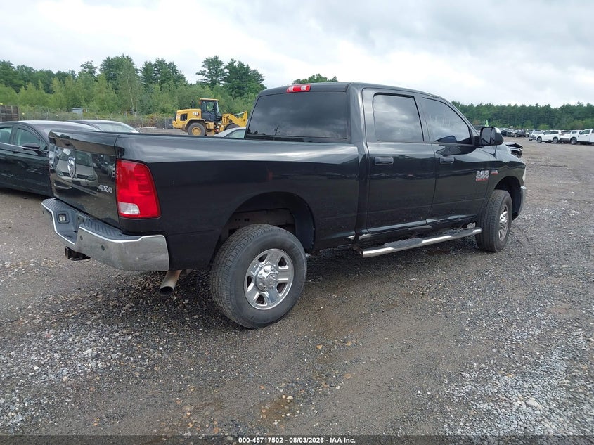 Vin: 3c6ur5cj1hg733889, lot: 46216184, ram 2500 tradesman  4x4 6'4 box 20174