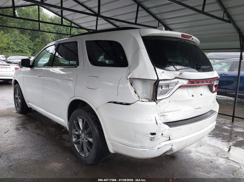 Vin: 1c4rdjdgxhc820976, lot: 46216248, dodge durango gt awd 20173