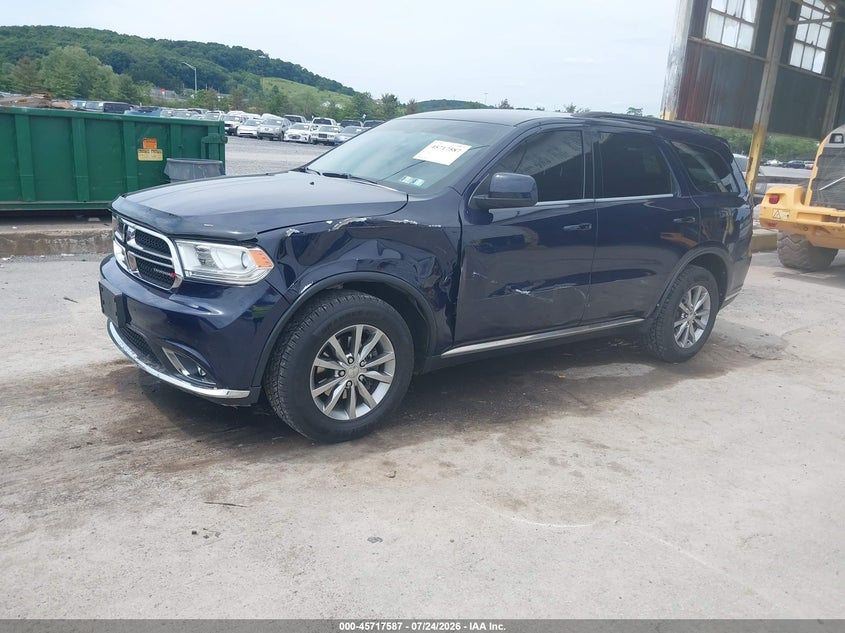 Vin: 1c4rdjag1jc330212, lot: 46216270, dodge durango sxt awd 20182