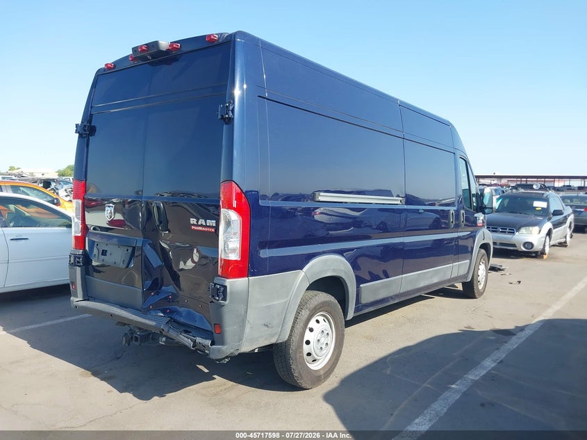 Vin: 3c6trvdg2je135293, lot: 46216280, ram promaster 2500 high roof 159 wb 20184