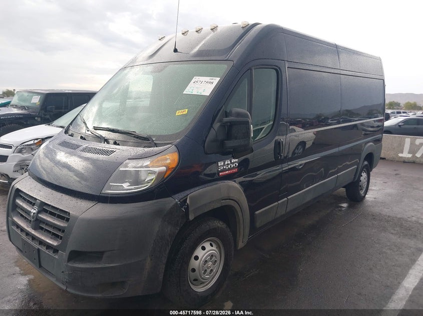 Vin: 3c6trvdg2je135293, lot: 46216280, ram promaster 2500 high roof 159 wb 20182