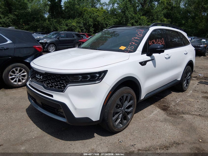 Vin: 5xyrkdlf9pg250513, lot: 46216340, kia sorento x-line sx prestige 20232