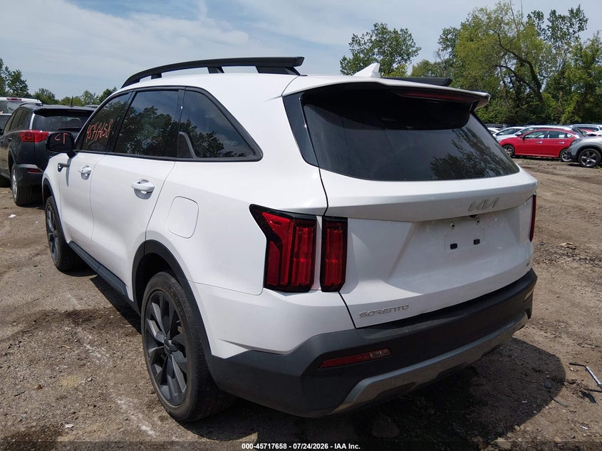 Vin: 5xyrkdlf9pg250513, lot: 46216340, kia sorento x-line sx prestige 20233