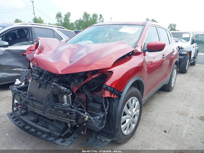 2016 Nissan Rogue, Удар спереду, IAAI, VIN JN8AT2MTXGW009392 — фото 2