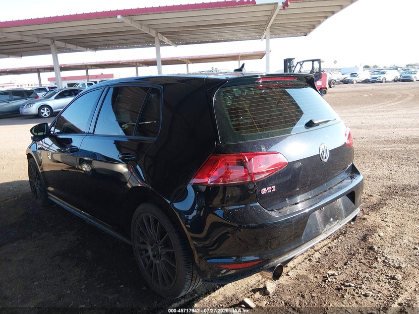 Vin: 3vw447au0gm037361, lot: 46216624, volkswagen golf gti se w/performance package 4-door 20163