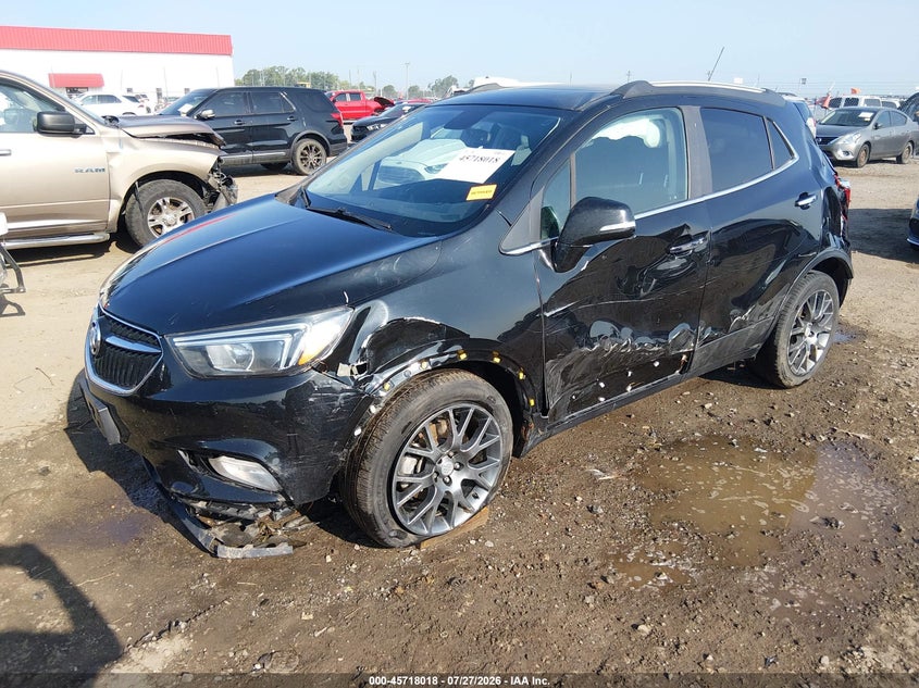 Vin: kl4cj1sb2kb713840, lot: 46216700, buick encore fwd sport touring 20192