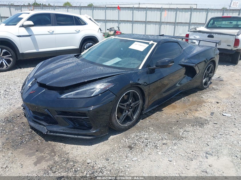 Vin: 1g1yb3d42m5119939, lot: 46216715, chevrolet corvette stingray rwd  2lt 20212