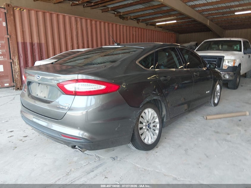 Vin: 3fa6p0lu8fr141482, lot: 46216740, ford fusion hybrid se 20154
