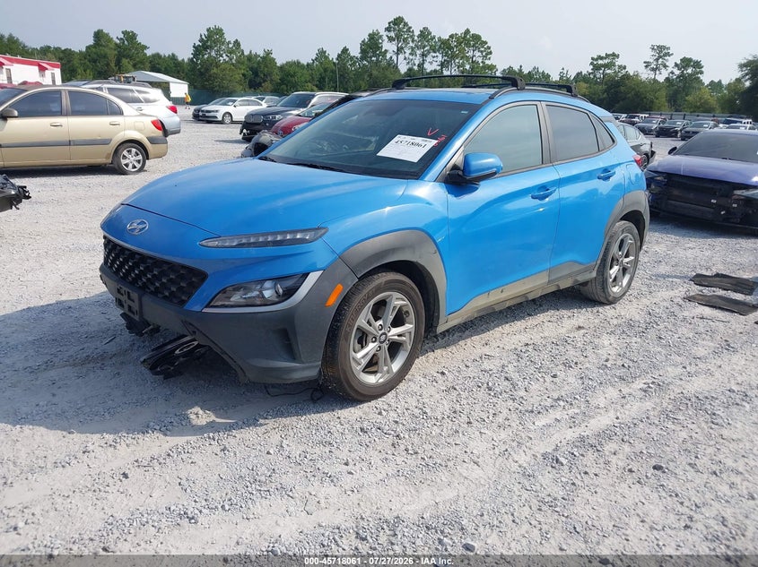 Vin: km8k3cab6nu910474, lot: 46216743, hyundai kona sel 20222