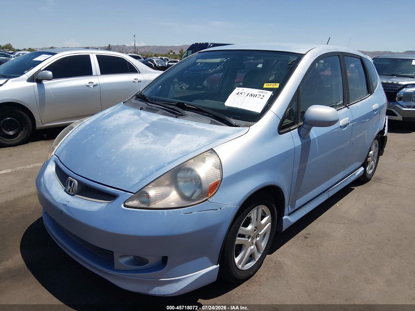 2008 Honda Fit, Rear, IAAI, VIN JHMGD386X8S014337 — photo 2