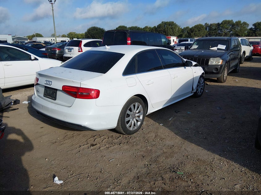 Vin: wauafafl1fa027332, lot: 46216763, audi a4 2.0t premium 20154