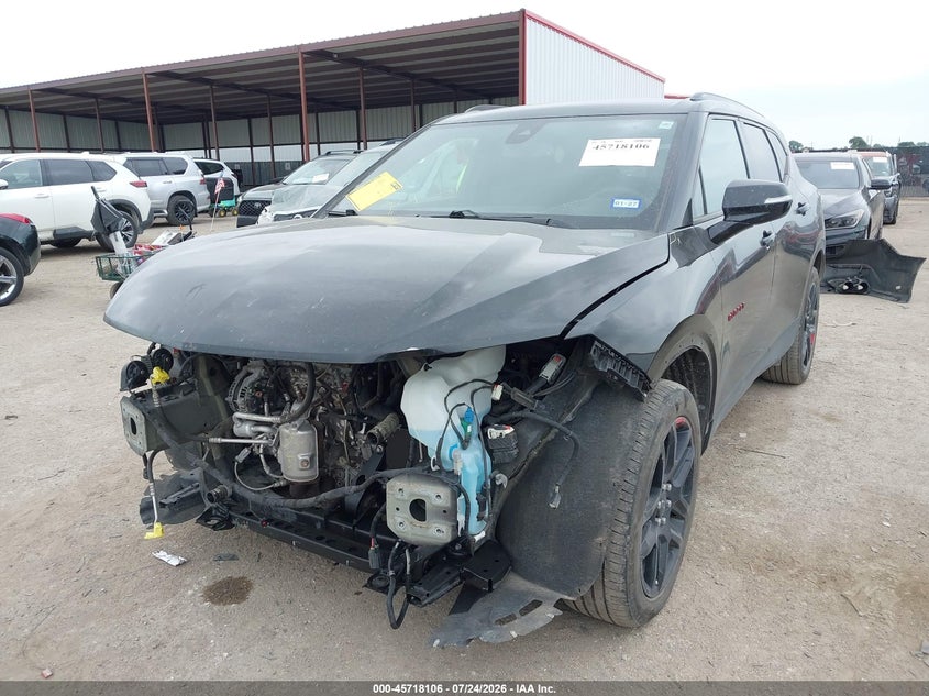 Vin: 3gnkbcrs7ms562606, lot: 46216788, chevrolet blazer fwd 2lt 20212