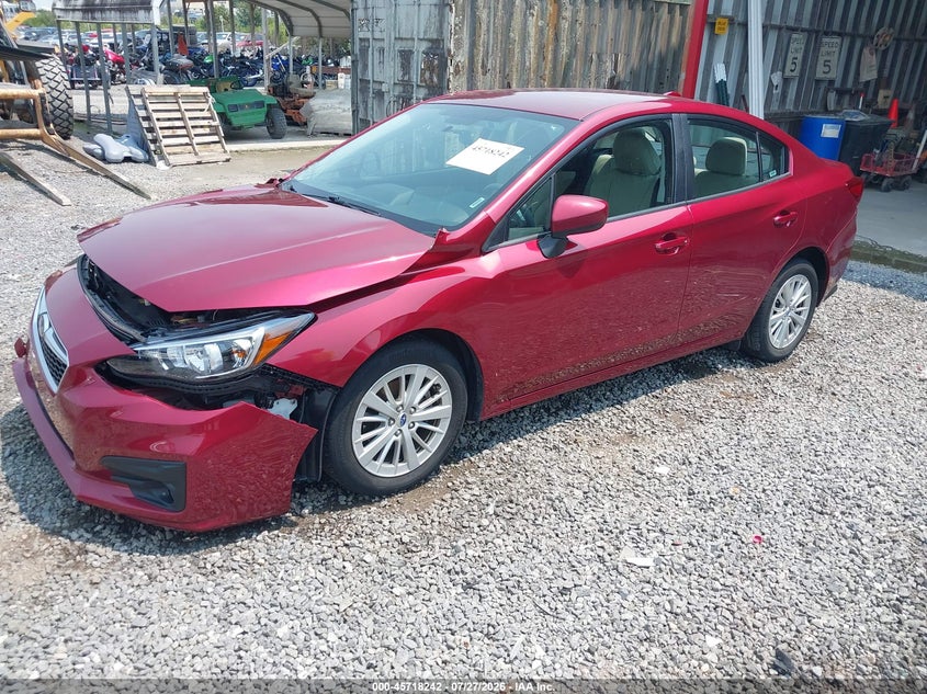 Vin: 4s3gkad60j3619209, lot: 46216925, subaru impreza 2.0i premium 20182