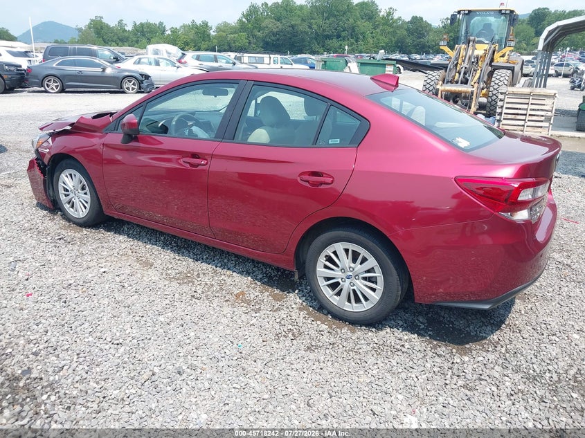 Vin: 4s3gkad60j3619209, lot: 46216925, subaru impreza 2.0i premium 20183