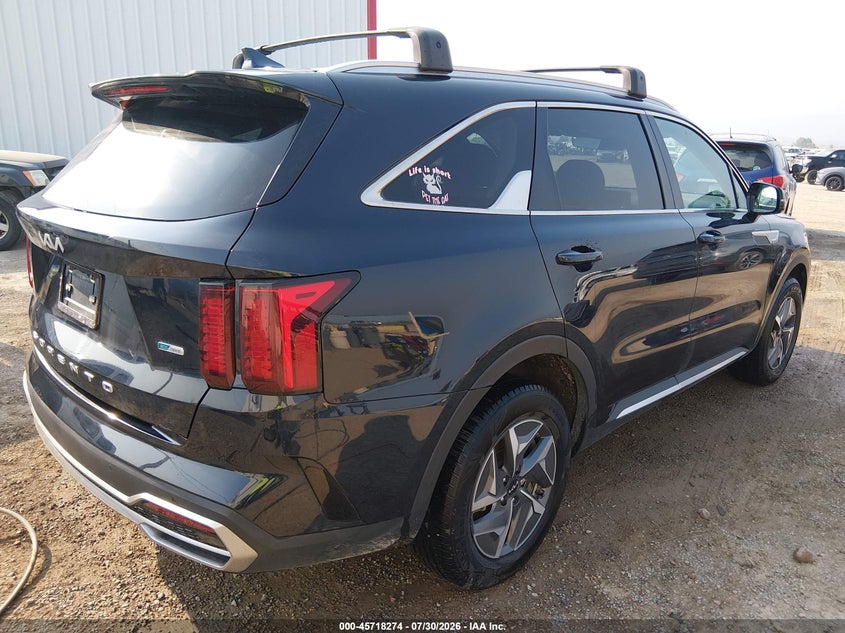 2022 KIA SORENTO HYBRID auction photo 4