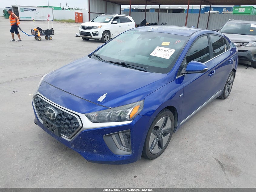 Vin: kmhc85lc3lu221108, lot: 46217009, hyundai ioniq hybrid sel 20202