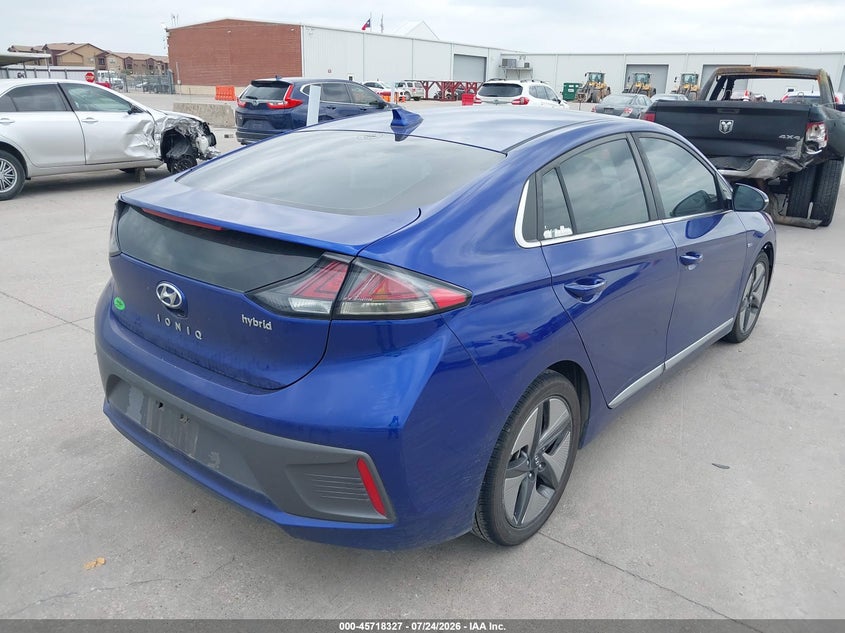 Vin: kmhc85lc3lu221108, lot: 46217009, hyundai ioniq hybrid sel 20204