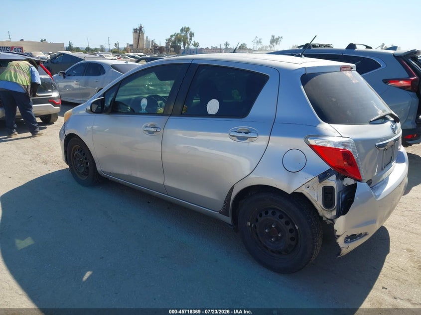 Vin: jtdktud34cd521909, lot: 46217051, toyota yaris le 20123