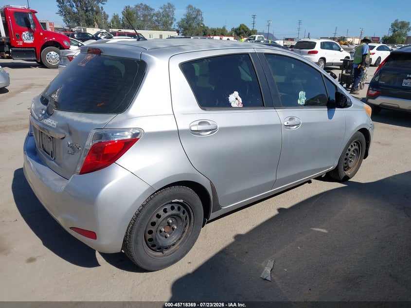 Vin: jtdktud34cd521909, lot: 46217051, toyota yaris le 20124