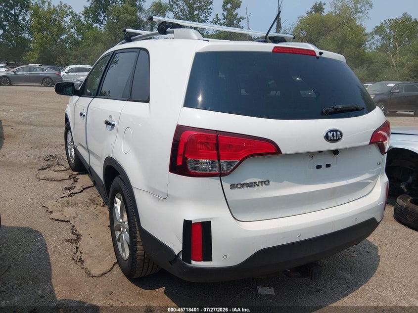 Vin: 5xyktda72fg611542, lot: 46217083, kia sorento lx v6 20153