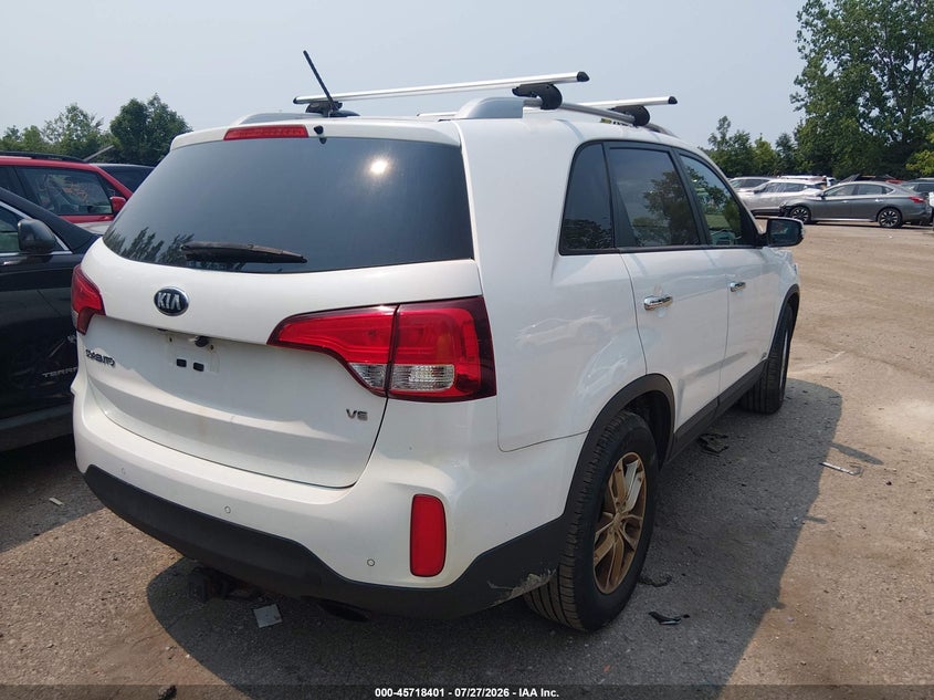 Vin: 5xyktda72fg611542, lot: 46217083, kia sorento lx v6 20154