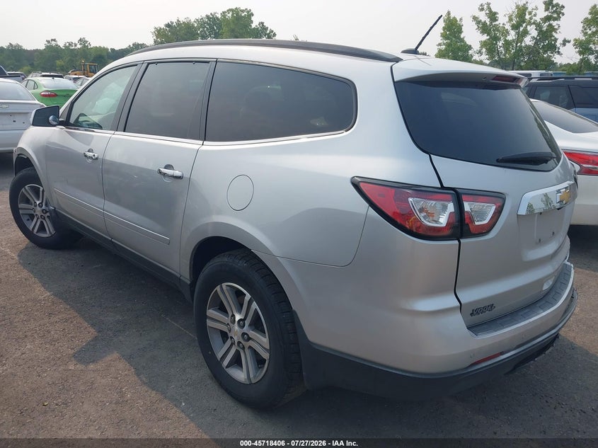 Vin: 1gnkrgkd0fj356790, lot: 46217088, chevrolet traverse lt 20153