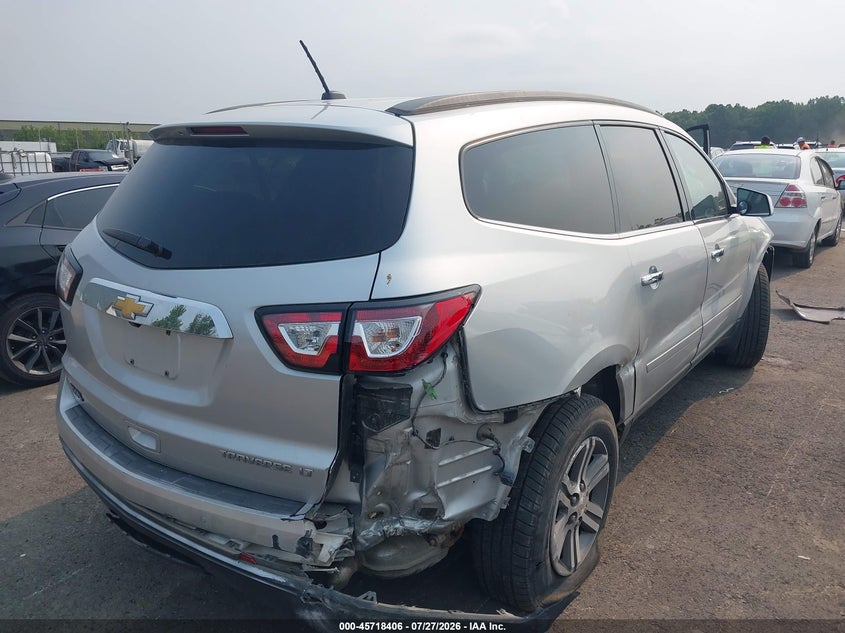 Vin: 1gnkrgkd0fj356790, lot: 46217088, chevrolet traverse lt 20154