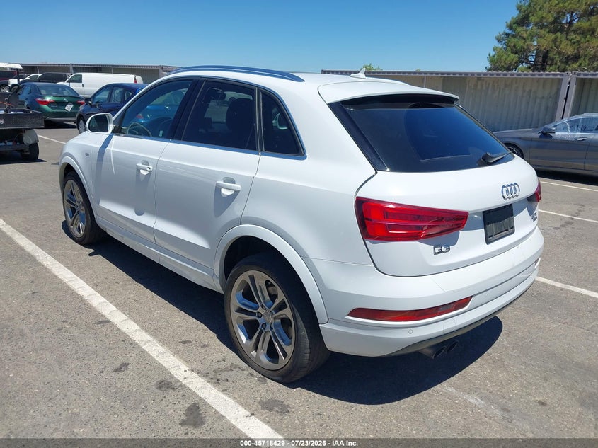 Vin: wa1jccfs7jr016810, lot: 46217111, audi q3 2.0t premium/2.0t sport premium 20183