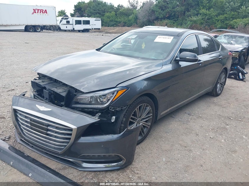 Vin: kmhgn4je6ju274584, lot: 46217227, genesis g80 3.8 20182