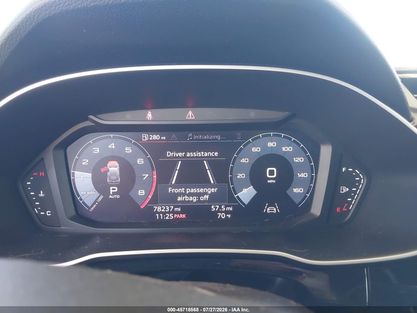 2019 AUDI Q3 SPORT UTILITY VEHICLE 2.0L I-4 DI, DOHC, VVT, TURBO, 228HP