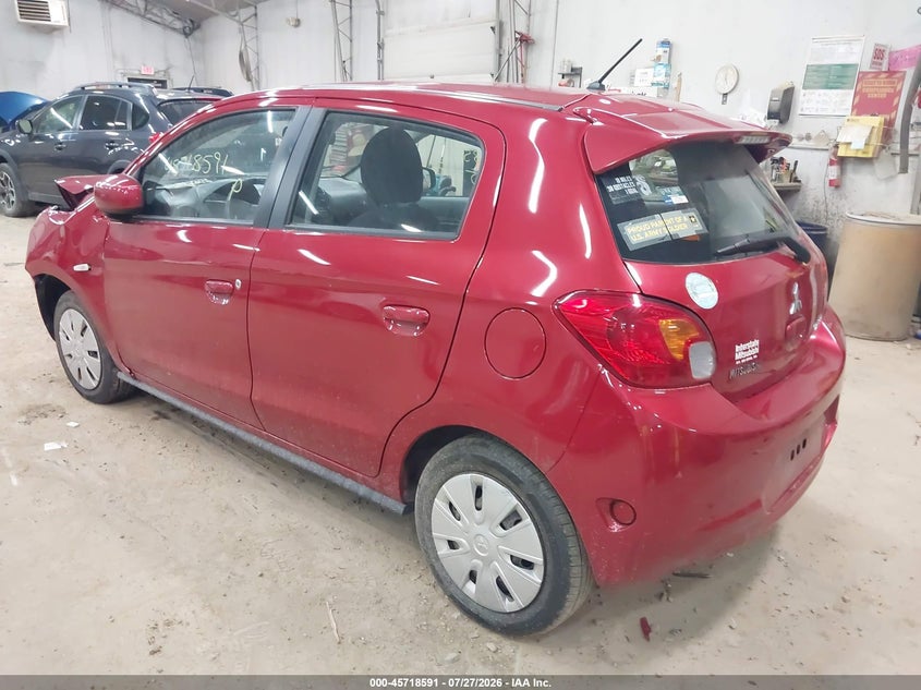 Vin: ml32a3hj3fh055897, lot: 46217273, mitsubishi mirage de 20153